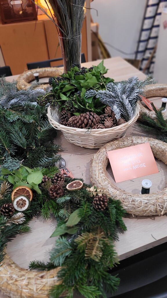 couronne de noel team building